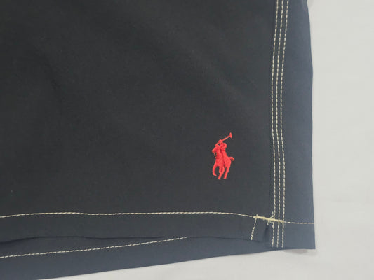 Bermuda Ralph Lauren Xgrande Xl Negro Pony Rojo (Usado)