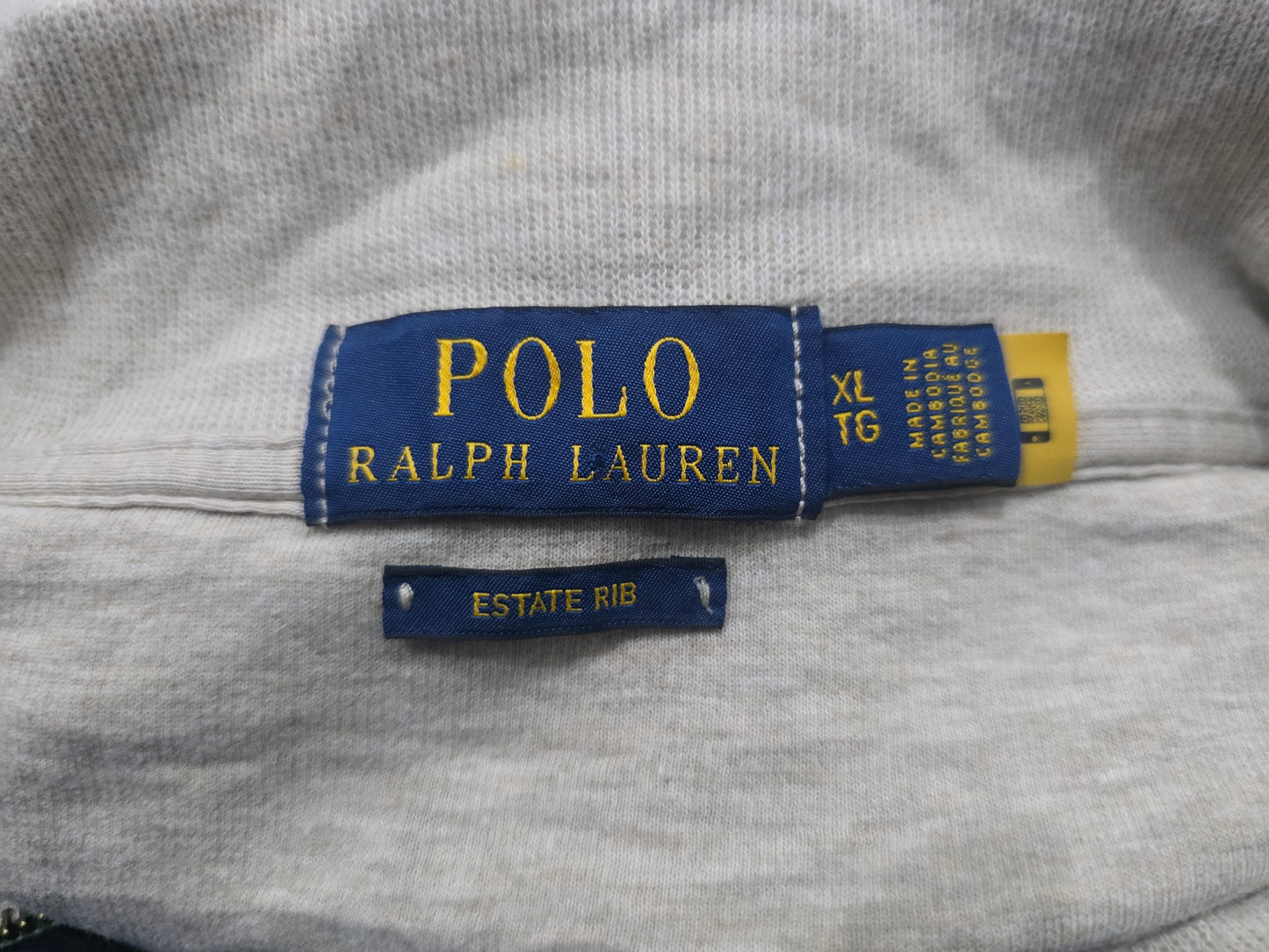 Sueter Ralph Lauren Xgrande Xl Estate Rib Cafe Pony Vino (Usado)
