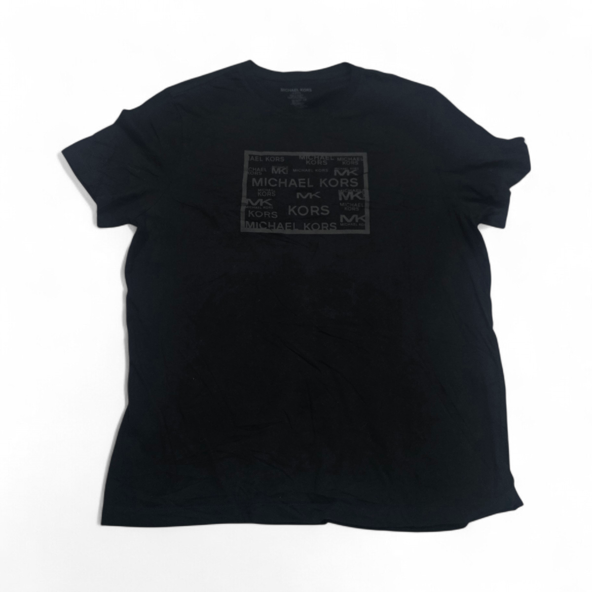 Playera Michael Kors Xgrande Xl Negro Letras (Usado)