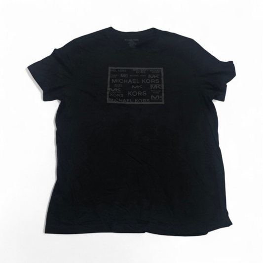 Playera Michael Kors Xgrande Xl Negro Letras (Usado)