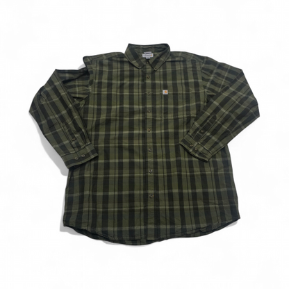 Camisa Carhartt Xgrande Relaxed Fit Cuadro Verde (Usado)
