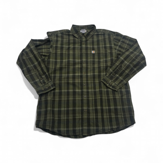 Camisa Carhartt Xgrande Relaxed Fit Cuadro Verde (Usado)