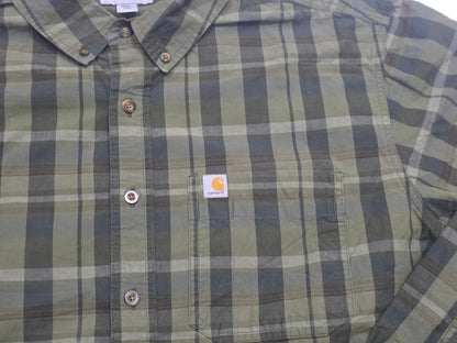 Camisa Carhartt Xgrande Relaxed Fit Cuadro Verde (Usado)