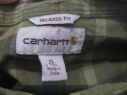 Camisa Carhartt Xgrande Relaxed Fit Cuadro Verde (Usado)