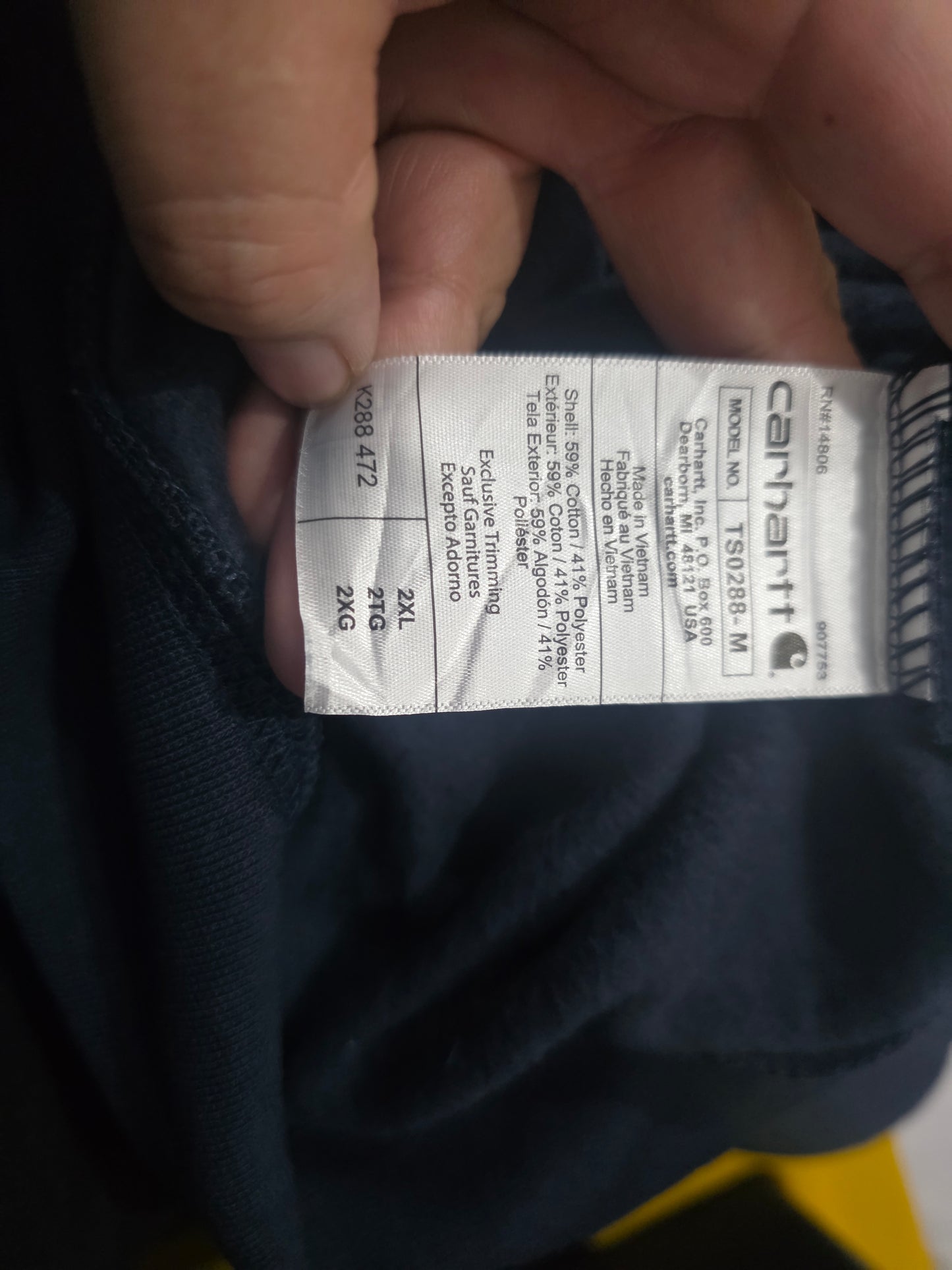 Sudadera Carhartt 2xl Loose Fit Azul (NUEVO)
