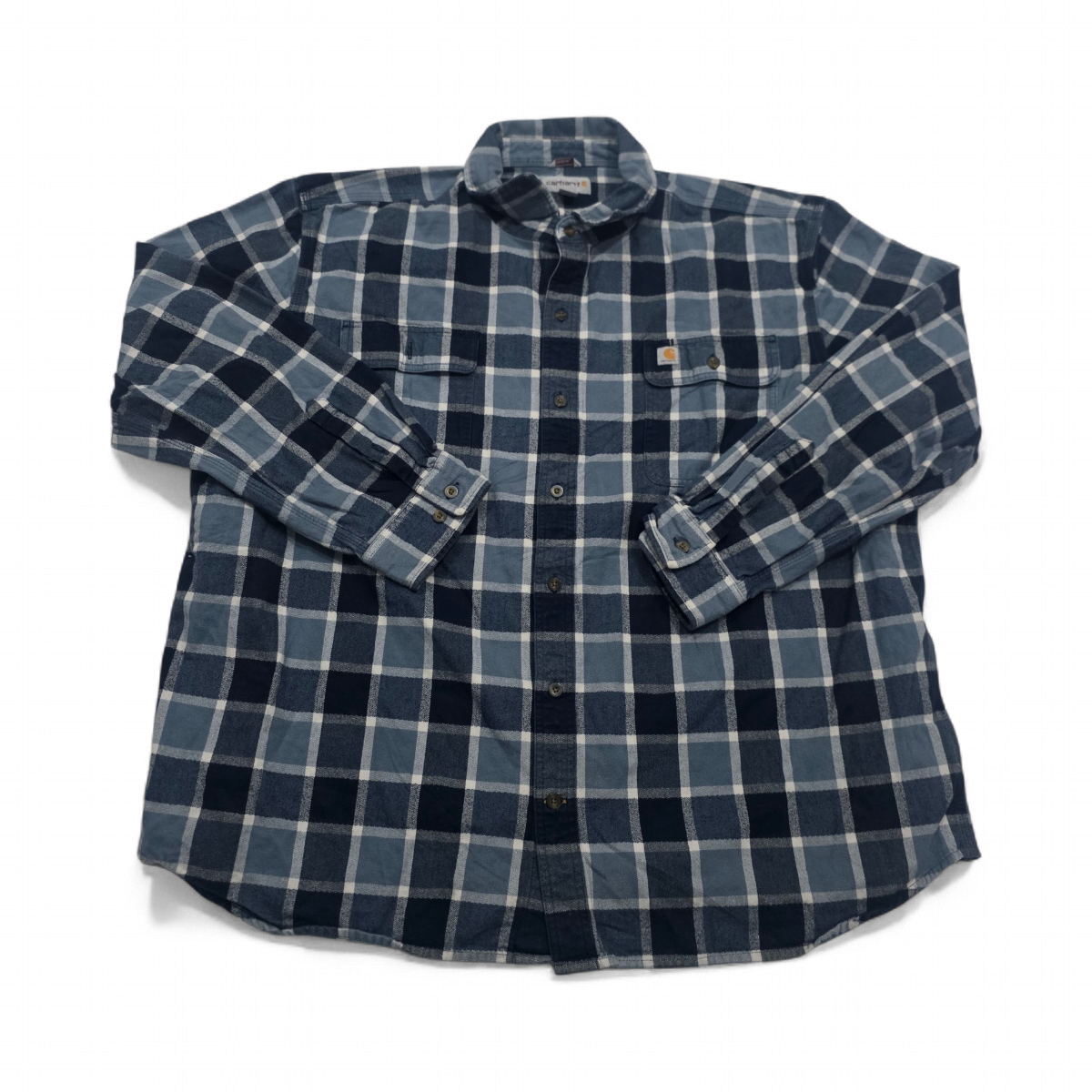 Camisa Carhartt 2xl Regular Cuadro Azul (Usado)