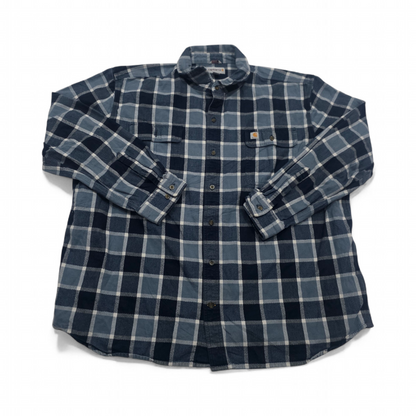 Camisa Carhartt 2xl Regular Cuadro Azul (Usado)