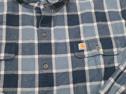 Camisa Carhartt 2xl Regular Cuadro Azul (Usado)