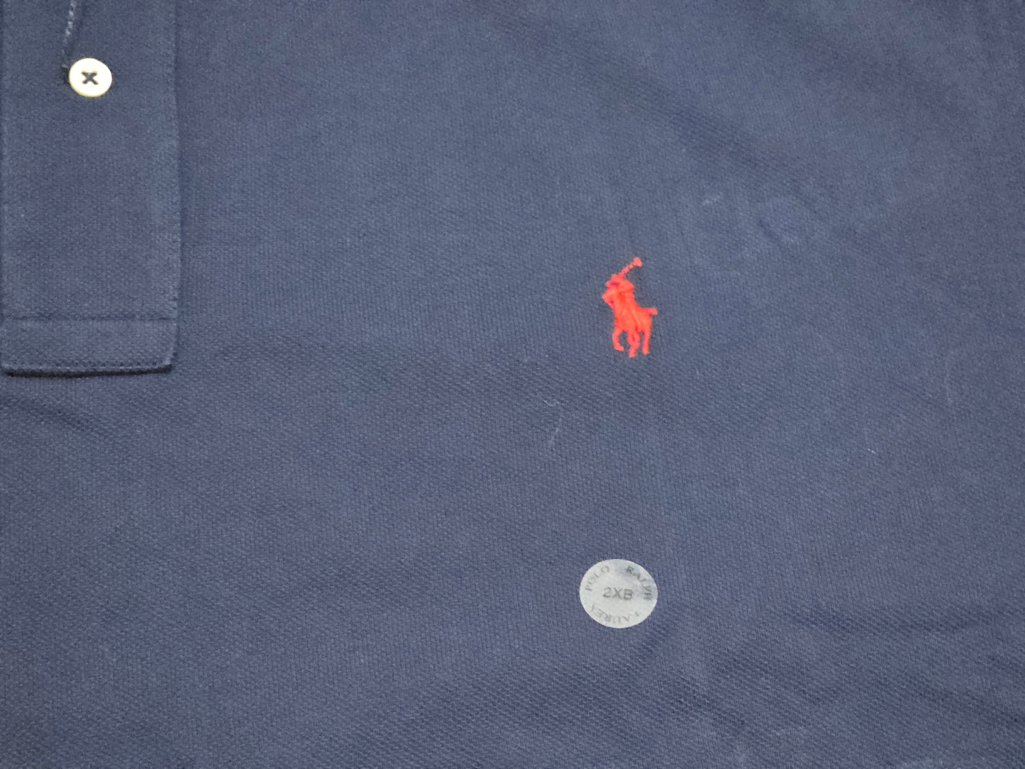 Playera Polo Ralph Lauren 2XL Azul Pony Rojo (NUEVO)