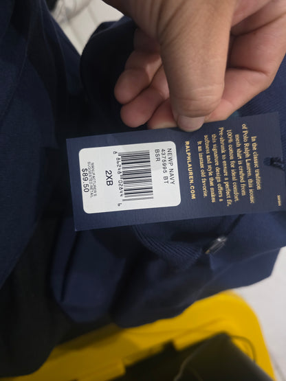 Playera Polo Ralph Lauren 2XL Azul Pony Rojo (NUEVO)