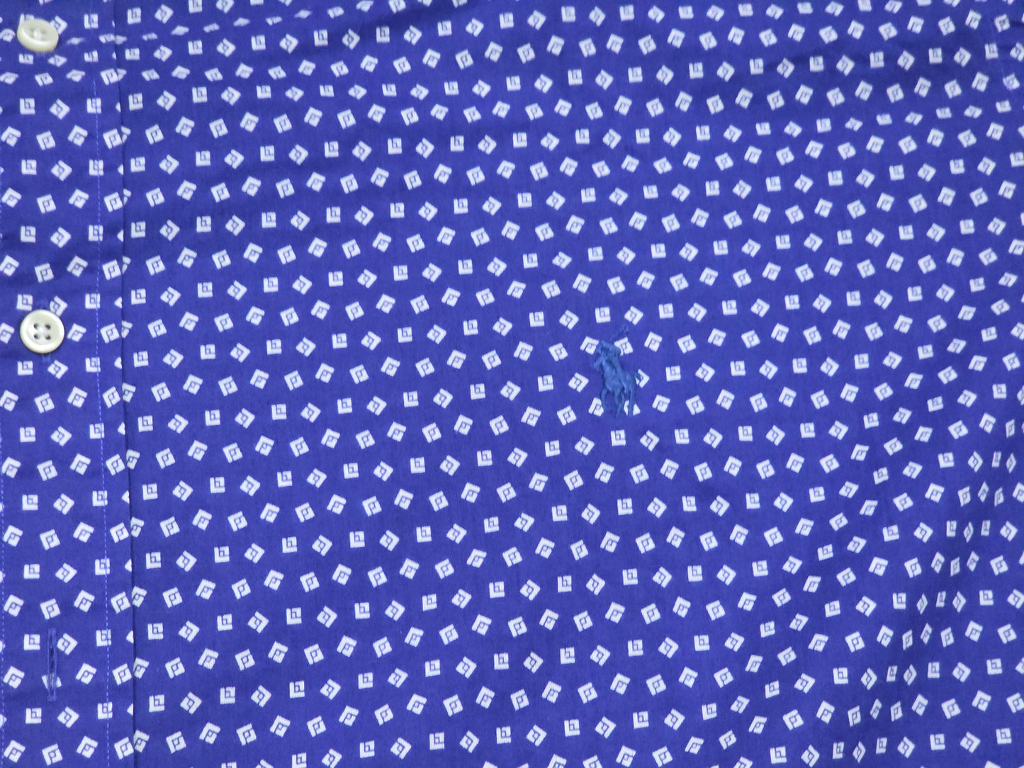 Camisa Ralph Lauren 3xb Big Azul Figuras Pony Azul (Usado)