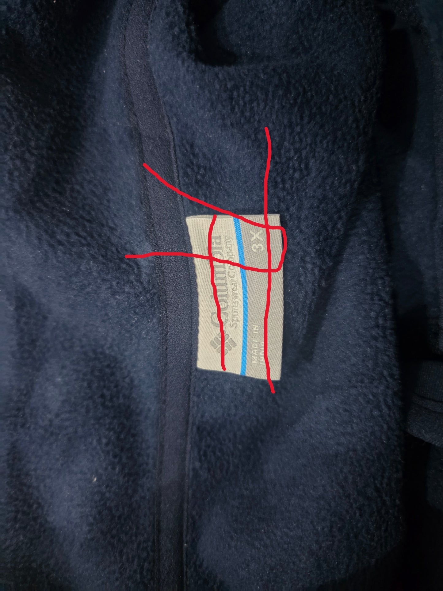 Chamarra Columbia 3x Azul Manga Larga (Usado)