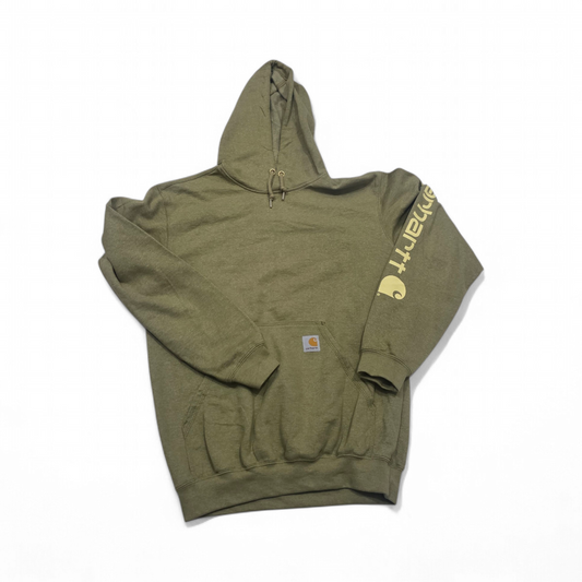 Sudadera Carhartt Chico S Verde Loose Fit Gorro (Usado)