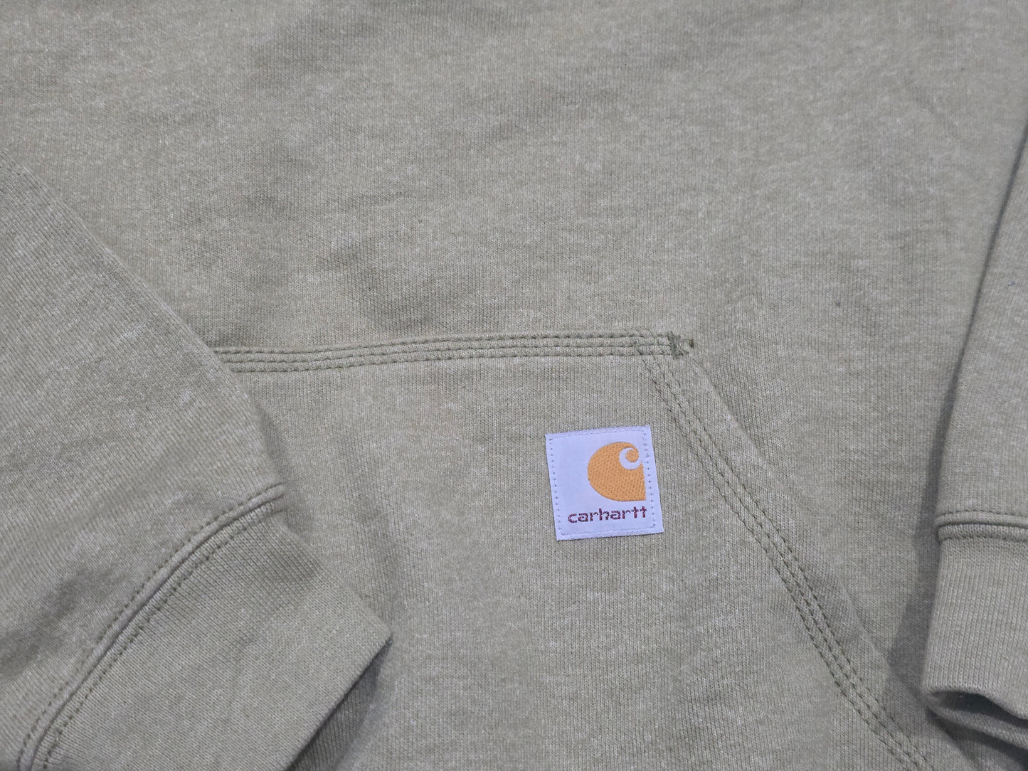 Sudadera Carhartt Chico S Verde Loose Fit Gorro (Usado)