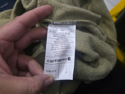 Sudadera Carhartt Chico S Verde Loose Fit Gorro (Usado)