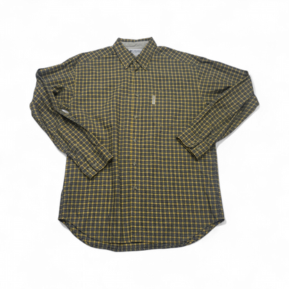 Camisa Columbia Mediana M Cuadro Amarillo Y Azul (Usado)