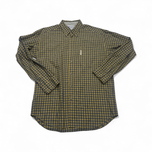 Camisa Columbia Mediana M Cuadro Amarillo Y Azul (Usado)
