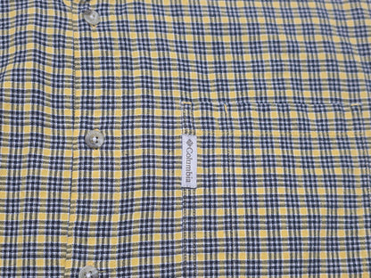 Camisa Columbia Mediana M Cuadro Amarillo Y Azul (Usado)