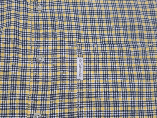 Camisa Columbia Mediana M Cuadro Amarillo Y Azul (Usado)