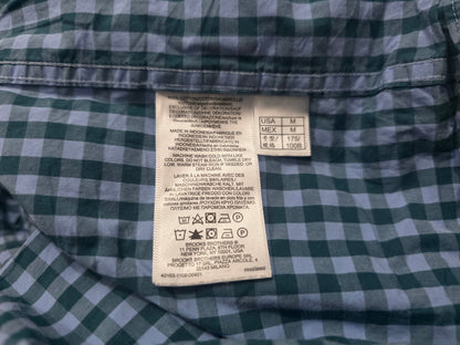 Camisa Brooks Brothers Mediana M Azul Y Verde Cuadro (Usado)