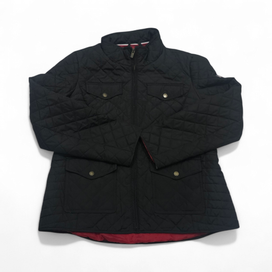 Chamarra Tommy Hilfiger Grande L Mujer Color Negro (Usado)