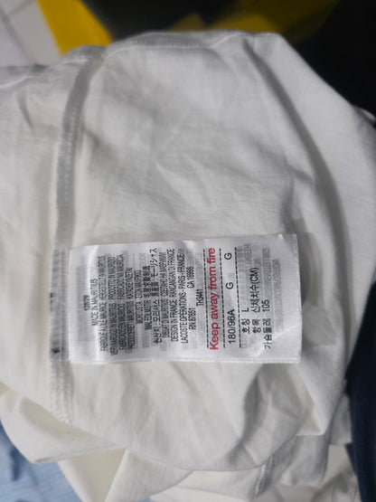 Playera Sin Mangas Lacoste Grande L Blanco (Usado)