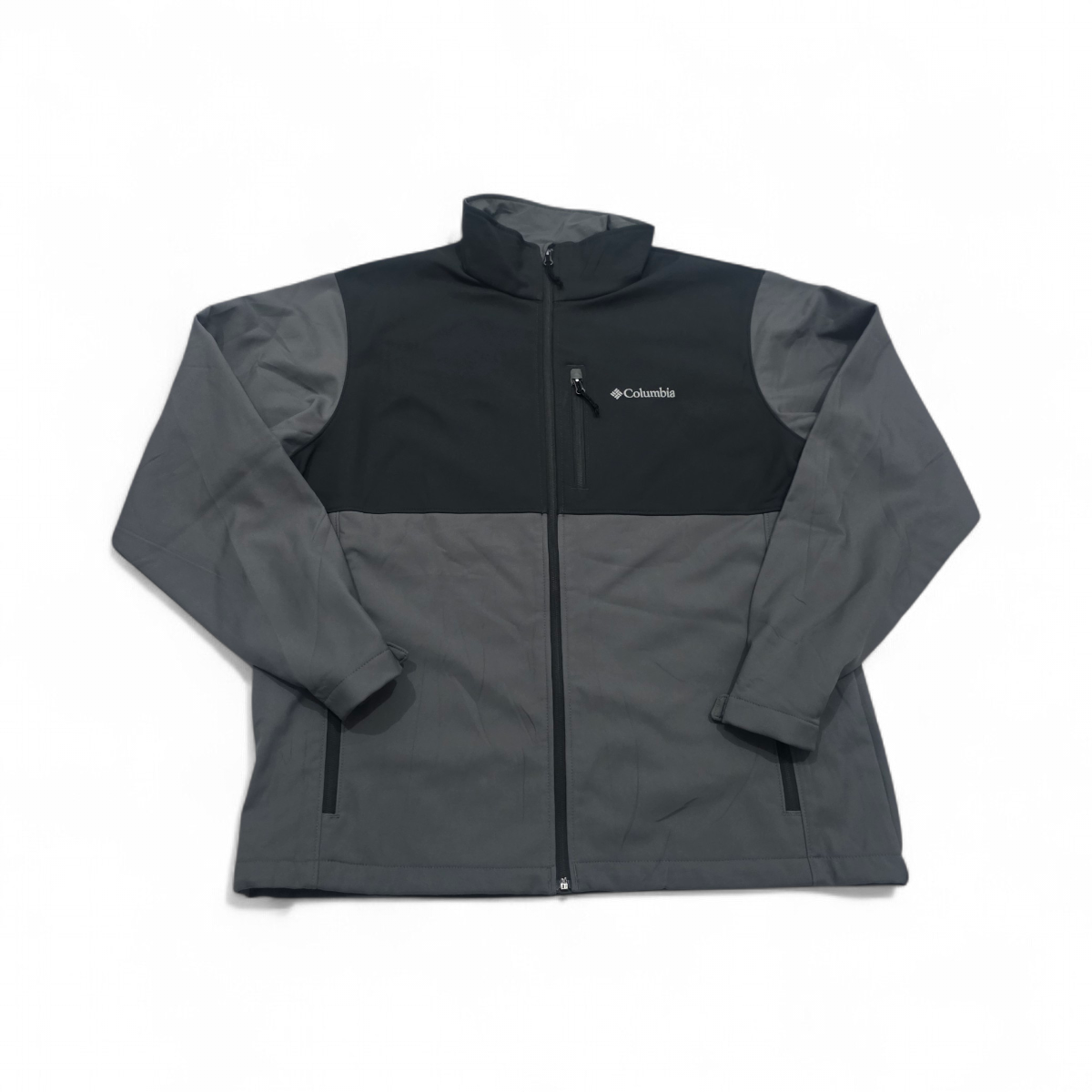 Chamarra Columbia Xgrande Xl Gris Forro Polar Interno (Usado)