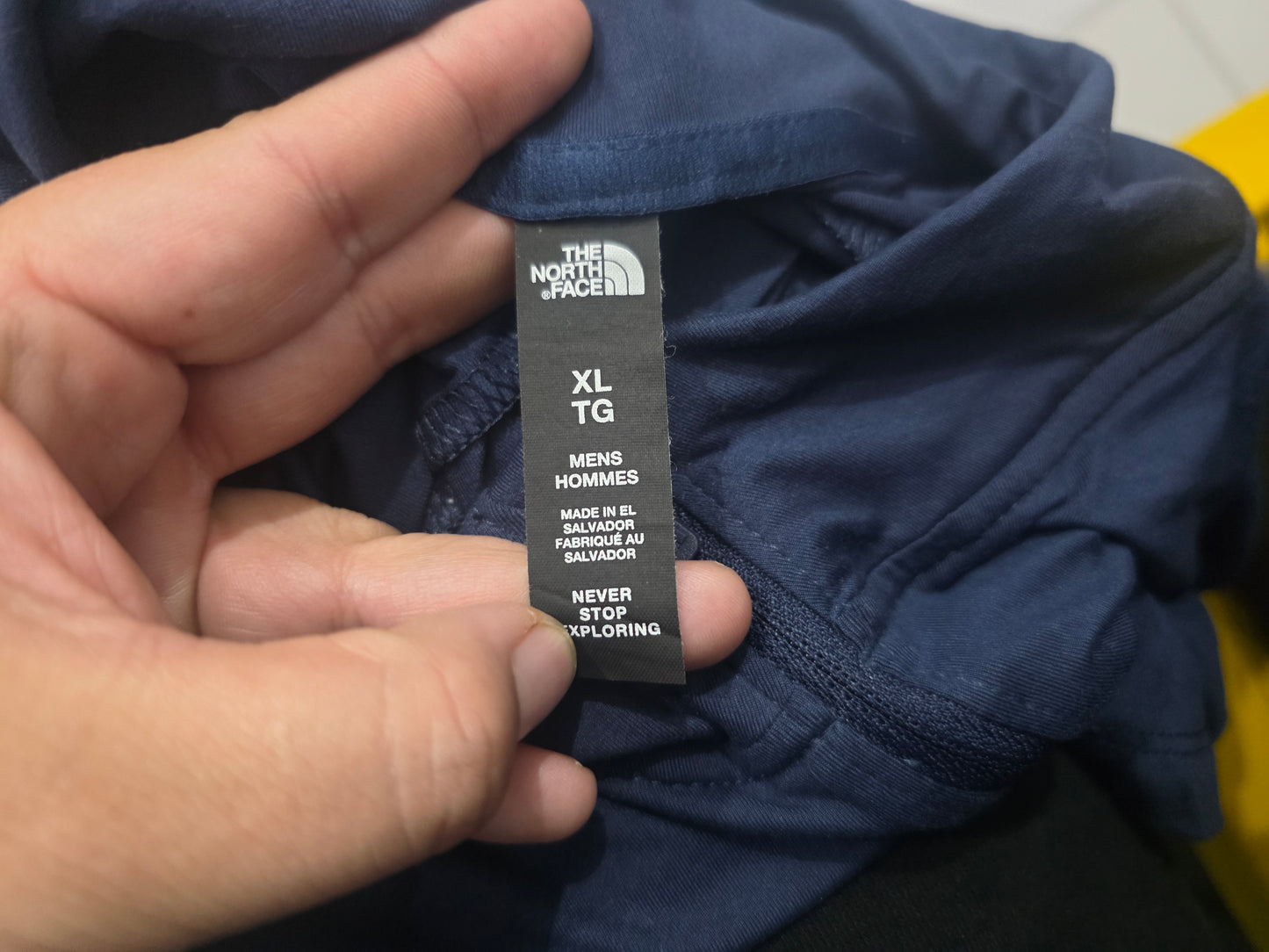 Playera The North Face Grande L Azul Cierre Corto (Usado)