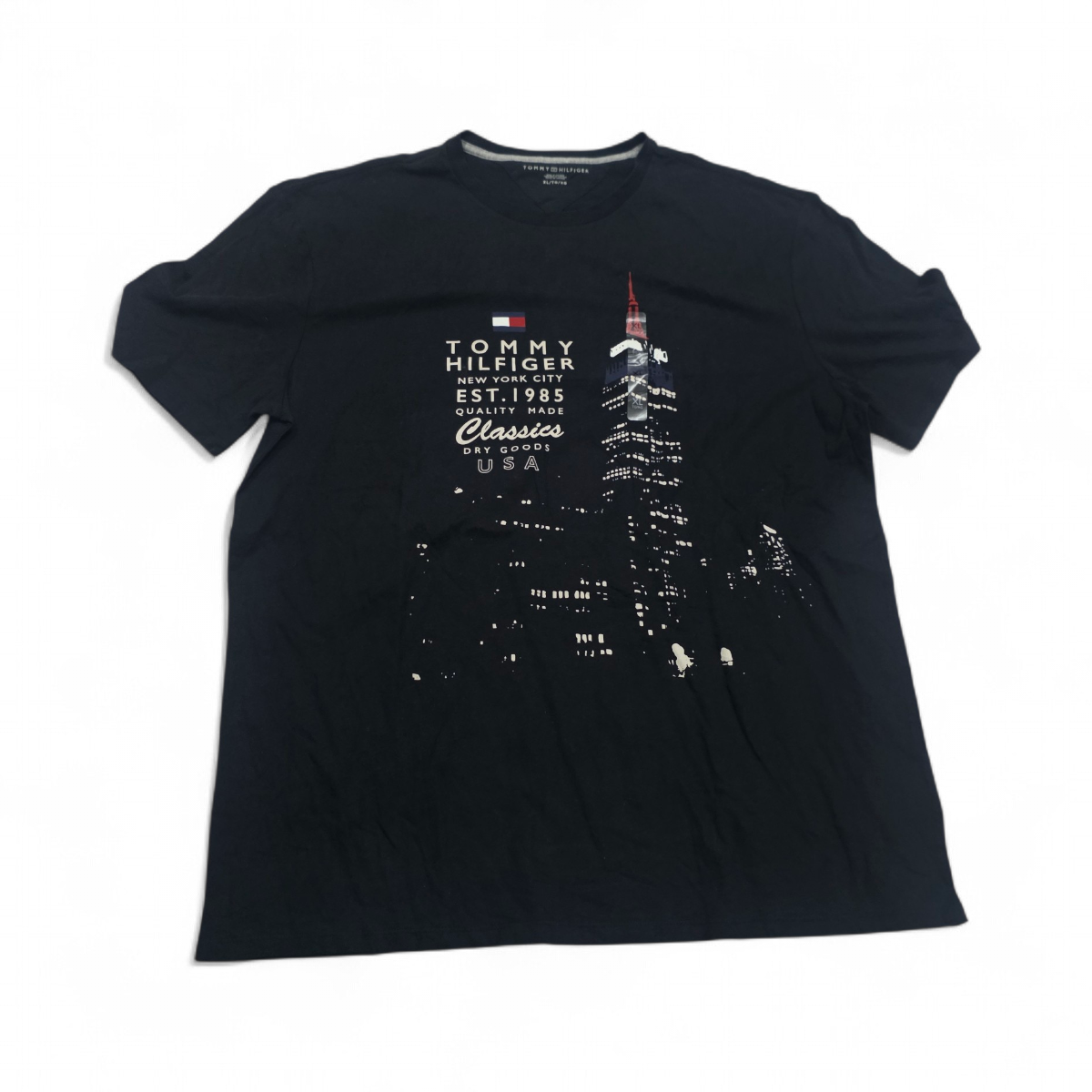 Playera Tommy Hilfiger Xgrande XL Negro NY (NUEVO)