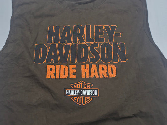 Playera Sin Mangas Harley Davidson 2xl Cafe Bayside (Usado)
