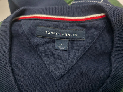 Sueter Tommy Hilfiger Mediana M Azul Figuras Verde