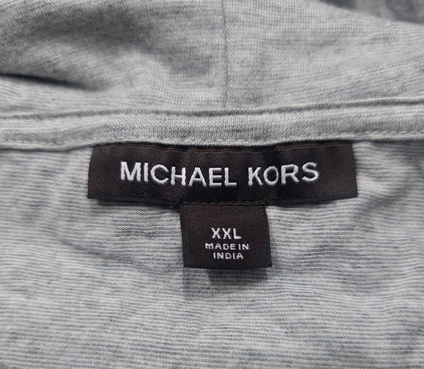 Playera Con Gorro Michael Kors Xxl Gris Manga Larga