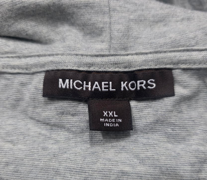 Playera Con Gorro Michael Kors Xxl Gris Manga Larga