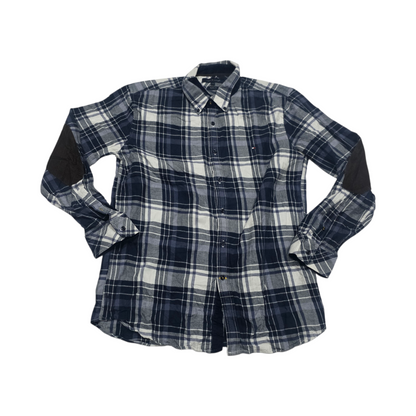 Camisa Regular Fit Tommy Hilfiger 2xl Azul Cuadros