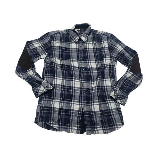 Camisa Regular Fit Tommy Hilfiger 2xl Azul Cuadros