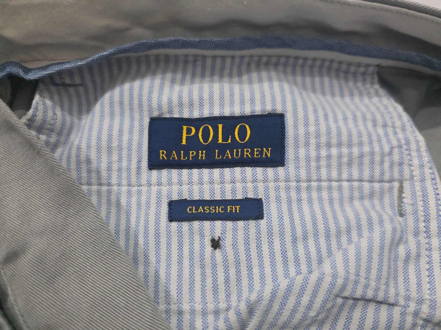 Pantalon Recto Ralph Lauren 34x30 Gris