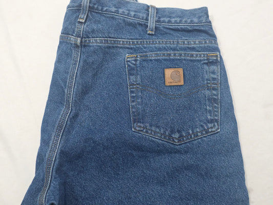 Pantalon Relaxed Fit Carhartt 36x34 Forrado Interior Azul