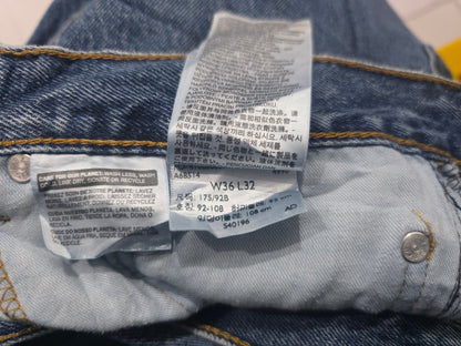 Pantalon Recto Levis 505 36x32 Azul