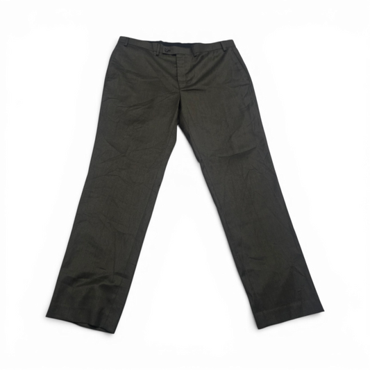 Pantalon Recto De Vestir Ralph Lauren 40x32 Verde