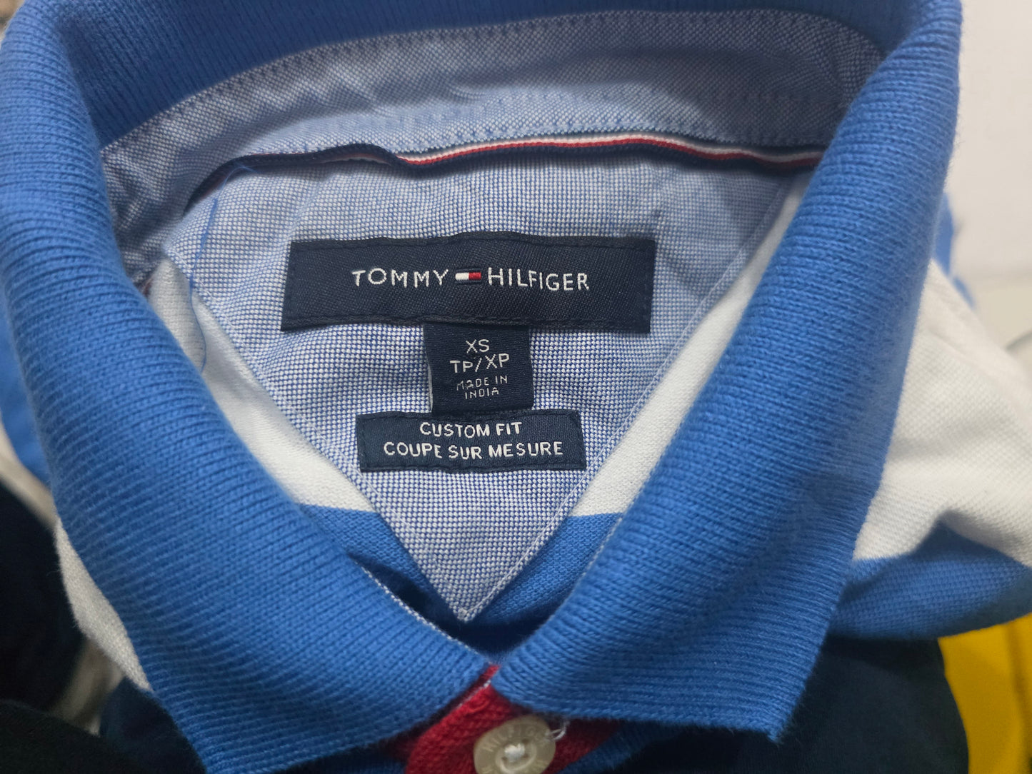 Playera Polo Tommy Hilfiger Xchico Xs Custom Fit Azul