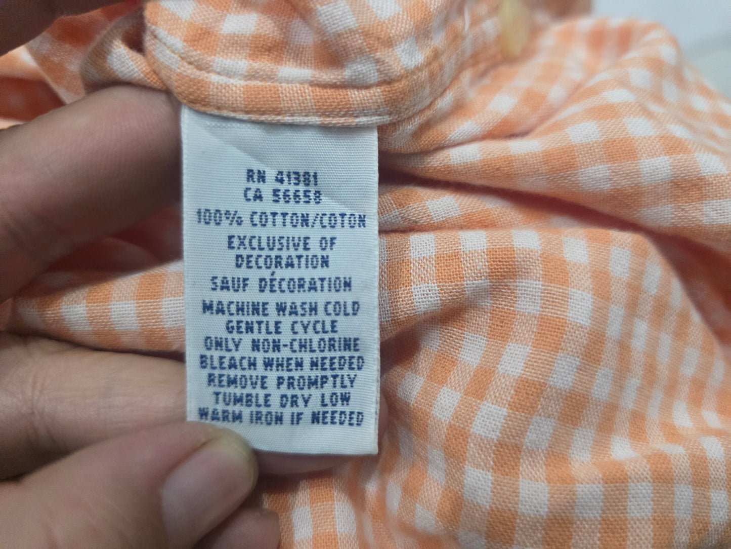 Camisa Ralph Lauren Chico S Naranja Pony Verde