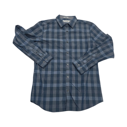 Camisa Calvin Klein Chico S Cuadro Azul