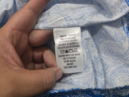 Camisa Robert Graham Chico S Azul Figuras (NUEVO)