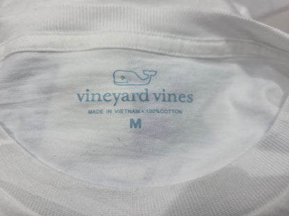 Playera Vineyard Vines Mediana M Blanca Patines Manga Larga