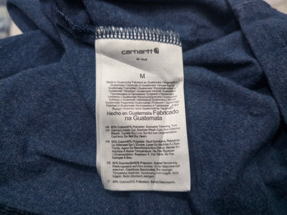 Playera Carhartt Mediana M Azul Letras Verdes