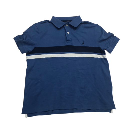 Playera Polo Nautica Mediana M Azul