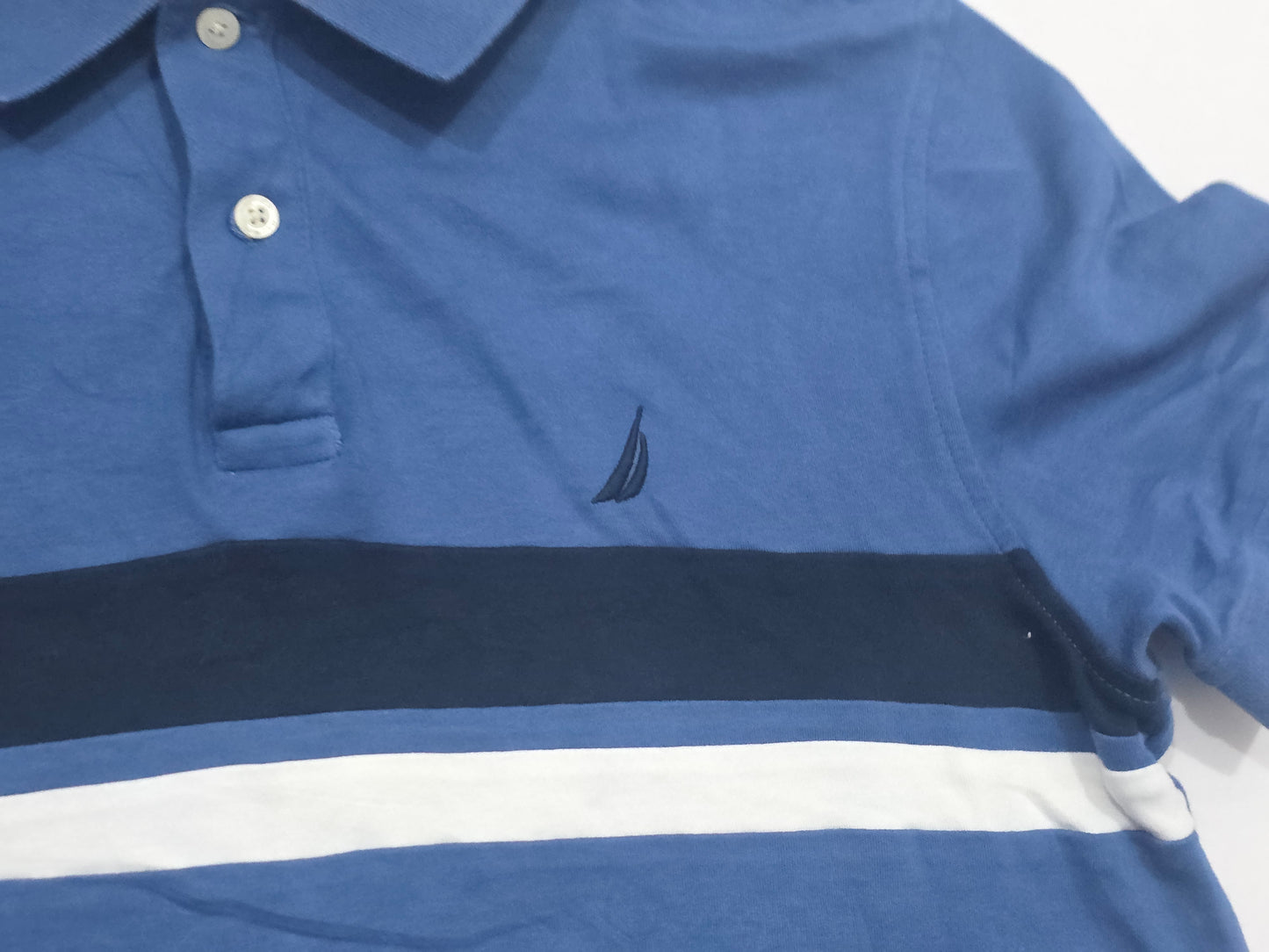 Playera Polo Nautica Mediana M Azul