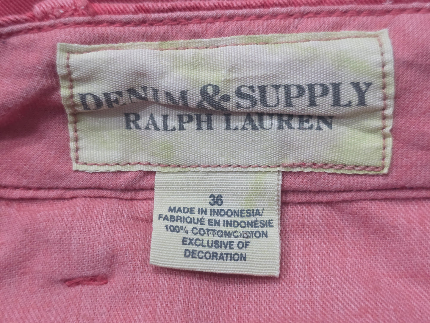Bermuda Ralph Lauren Talla 36 Coral Deslavado