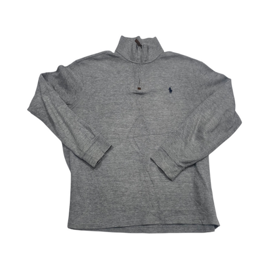 Sueter Ralph Lauren Grande L Gris Pony Azul
