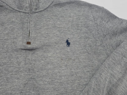 Sueter Ralph Lauren Grande L Gris Pony Azul